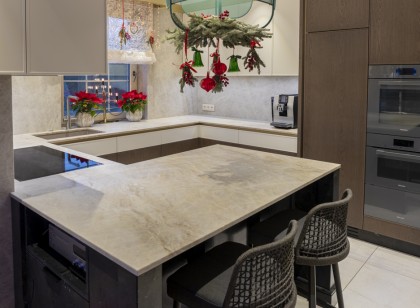 Kwarcyt naturalny Taj Mahal+Kwarcyt naturalny Infinity